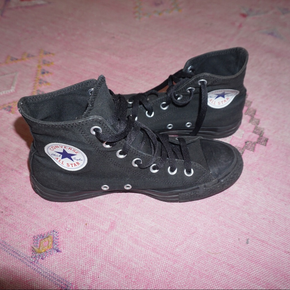 Custom Converse Chucks Black Size 8